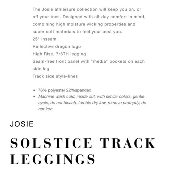 Josie Natori Size XS Navy Trellis Wave Solstice Hi-Rise Media Pocket Legging NWT - Picture 3 of 7